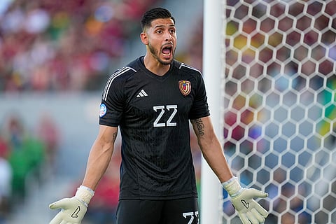 Venezuela goalkeeper Rafael Romo